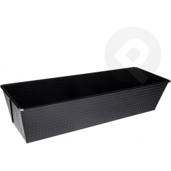 Inmet cakevorm en brood bakvorm 35 x 12 x 8 cm - Te gebruiken voor hartig en zoet - Zwart