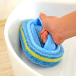 Borstel Handvat -Schuursponsjes - Glazen wandreinigingsborstel - Badkamer - Toilet - Bad - Keramische raamscheuren - Bad bodem