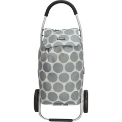 Beagles Alberic Boodschappen trolley - Grijs Lichtgrijs Stip