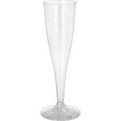 Champagne glazen stevig 100/135 ml (30 stuks)  Herbruikbaar!!!