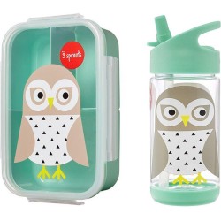 3 Sprouts Bento Lunchbox & Drinkfles Uil