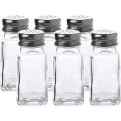 Whole Housewares® Peper- en Zoutstel - 6 stuks - Ideaal voor keuken, restaurants en catering
