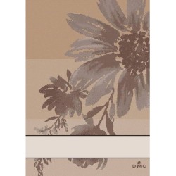 DMC Keukendoek met bloemenprint 50x70cm creme.