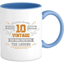 10 Jaar vintage legend - Verjaardag cadeau - Kado tip - Mok - Slate Blue