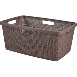 Curver Jute Wasmand 46L - Peppercorn - Recycled Kunststof