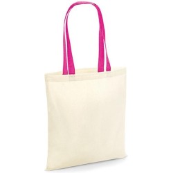 Bag for Life - Contrast Handles (Fuchsia)