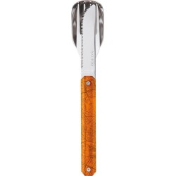 Akinod Campingbestek 18 X 3,3 Cm Rvs Zilver/oranje 3-delig