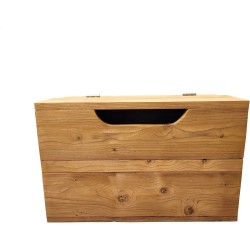 Wood4you - Speelgoedkist Kick Roastedwood 80Lx50Hx50D cm