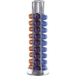Capsulehouder - 360° Draaibaar - Cuphouder - Zilverkleur - 40 capsules