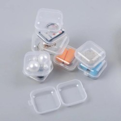 FSW-Products - 5 Stuks - Kleine Opbergdoosjes - Opbergdoos - 3.5x3.5 cm - Sorteerdoos - Sieradendoosje - Pillendoosje - Toolbox - Opbergdoos voor kleine spullen - Mini Opbergdozen - Kunststof