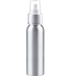 Aluminium sprayflesje 100ml  met verstuiver - Reisflesjes - Hervulbaar -  Spray botle - Aromatherapie - Cosmetica - Spray flesje - Reizen - Aluminium