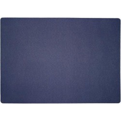 4x Placemat Uni Navy Blue - 30x43cm - onderlegger - tafeldecoratie - tafel dekken - blauw