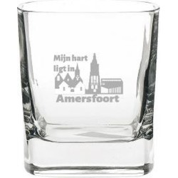 Gegraveerde drinkglas 29cl Amersfoort