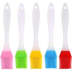 5x Silicone borstel – Grill borstel – Groen – Keuken tool – Kwast – Koken Bakken - kleurenmix