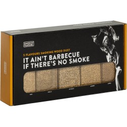 Smokin’ Flavours Giftbox Mot 5x 650ml - rookmot 5x 650 ml - eik - beuk - hickory - kers - appel