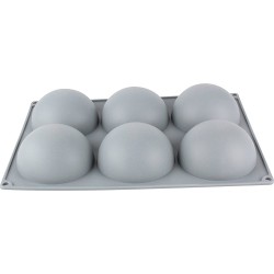 Siliconen vorm 6 cups bolvorm 25 x 17 cm FP-DOMEGM-1