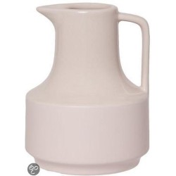 Present Time Waterkan Jug Fifty 600ml – Melkkannetje 15cm – Vaas voor Bloemen – Disigned By Box32–Decoratief Vaasje voor op de Vensterbank – Gebroken Wit