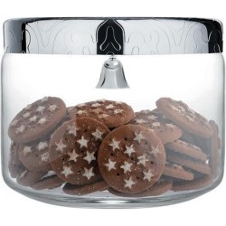 Alessi - Dressed - Biscuit Box - Voorraadpot - Glas / RVS