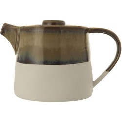 Bloomingville - Theepot Stoneware 13,5xH12,5 cm Off W/Br/Bl