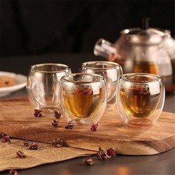 2 stuks - Dubbelwandige glazen - 150 ml