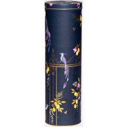 Sara Miller London - Bewaarblik Spaghetti Orchard - Navy blauw - Blik - Rond - Ø 10 x 30 cm