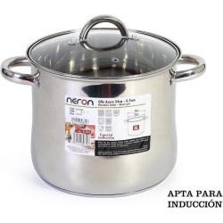 Neron soeppan - 24 - cm - 8 L met glazen deksel