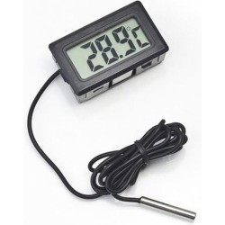 WiseGoods - Digitale Koelkast Thermometer - Diepvries Thermometer - Accuraat - Zwart