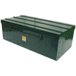 ZitSta kist – aluminium opberg kist, keuken box, tool box, slaapkamer opberg kist, stanley tool box, transport container, indoor gebruik, 89x51x36 cm, in groen