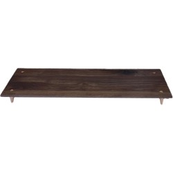 Serveerplank in zwarte massieve notelaar - 60 cm lang - DOMUS ARTES -