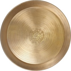 Metalen dienblad gold finish (diameter 55cm)