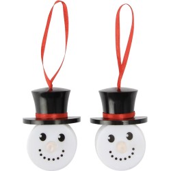 CGB GIFTWARE Festive Set of 2 Snowman Tea Lights