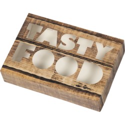 Cateringdoos Tastyfood karton 357x247x80mm bruin 50 stuks