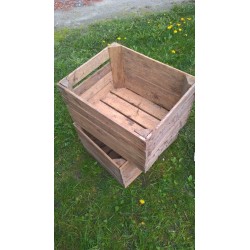 Originele Vintage houten Fruitkist set van 2 stuks!