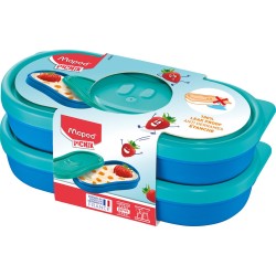 Maped Picnik Kids Karakter snackbox - set van 2 - blauw/groen