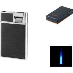 Eurojet Black Chrome Germany Jet Vlam Aansteker met Geschenkverpakking.