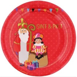 Borden Sinterklaas 18 cm 8 stuks