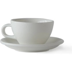 ACME Cappuccino Kop en schotel  - 190ml -  Milk (wit)  -  porselein servies