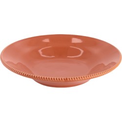 Enza Fasano  - Pastabord Pizzolato Coral 23cm - Diepe borden