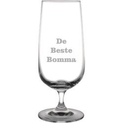 Bierglas op voet gegraveerd - 41cl - De Beste Bomma