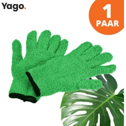 Yago Microvezel Handschoenen om Stof te verwijderen | Extra absorberend | Stofvrij | Planten | Auto | Eenvoudig schoonmaken | Lampen | Stofmagneet | One size fits all | Duurzaam | Geen krassen