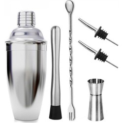 Cocktail Set - Cocktail Shaker - 13 Delig - 750 ml - Luxe RVS Shaker