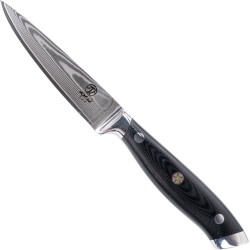 Homizu Kurotori officemes - 9cm - VG-10 damascus mes/G10 - zwart