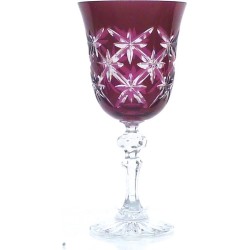 Kristallen wijnglazen - Goblet MARYS CLASSIC - raspberry - set van 2 - gekleurd kristal