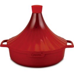 Tajine Marrakech - aluminium | Rood / RED | Alle warmtebronnen| Ø 28cm