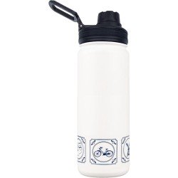 Rubytec Drinkfles Shira Cool 550 Ml Abs/rvs Wit/blauw