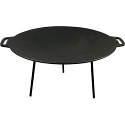 Valhal Outdoor Griddle / Bakplaat en Vuurschaal in 1 - Gietijzer, diameter 44cm, handvatten - VH.FIRE44