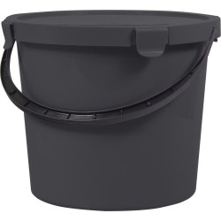 Plast Team Berry - Emmer met  deksel - Donkergrijs / 10L