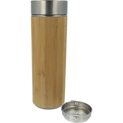 Thermosbeker / Coolingbeker - Bamboe - Eco drinkfles - 450 ml