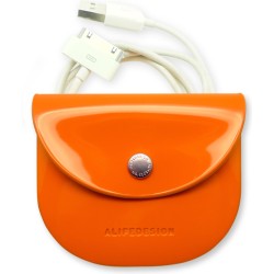 USB Cable Pouch, Orange