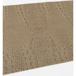 4x Polyline Placemat Croco Beige - 30x43cm - onderlegger - tafeldecoratie - tafel dekken